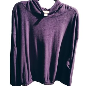 Ava & Viv Size 1X Cropped Hoodie